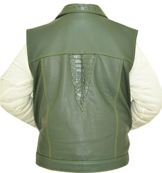 G-Gator Genuine Hornback Alligator Tails Vest 1