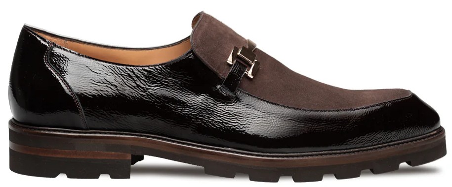 Mezlan Navy Genuine Calfskin Leather Penny Loafer E20243 display picture 3