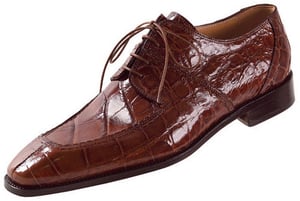 Mauri Lirico Nutmeg All-Over Alligator Lace-Up Dress Shoes