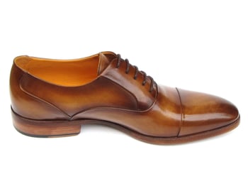 Paul Parkman Brown Genuine Leather Men's Captoe Oxford Dress Shoes 074-CML