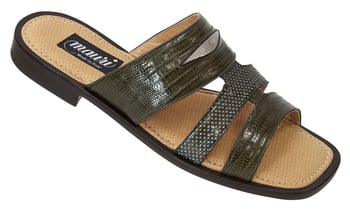 Mauri "1829" Money Genuine Lizard / Wood 641 Perforated Sandals