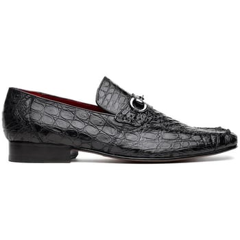 Marco Di Milano "Landro"  Black Genuine Alligator Loafer