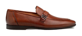 Mezlan 21835 Cognac Deer Leather Alarcon Loafer Slip On Dress Casual