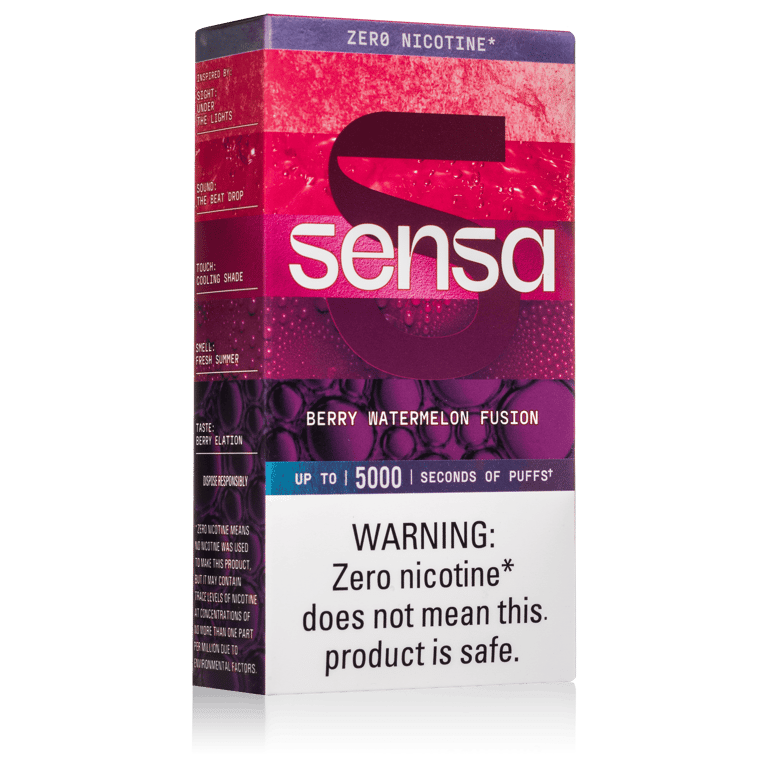 Sensa Berry Watermelon Fusion Zero Nicotine Disposable