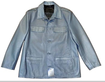 G-Gator Sky Blue Genuine Crocodile / Lamb Skin Car Coat 2008.