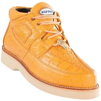 Wild West Buttercup Genuine Caiman With Ostrich Casual Shoes 2ZA052802