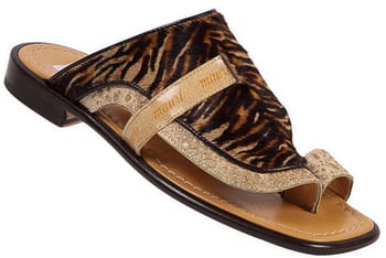 Mauri "1334" Bone Frog / Tiger Hair Sandals