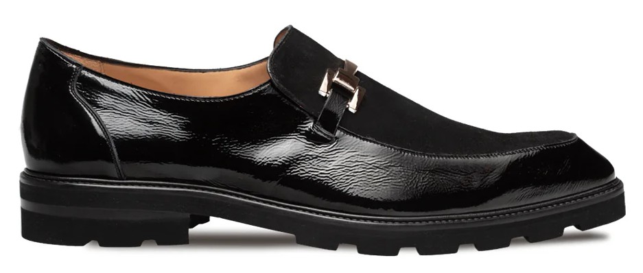 Mezlan Navy Genuine Calfskin Leather Penny Loafer E20243 display picture 2