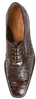 Belvedere Onesto II Brown Genuine Ostrich / Crocodile Shoes 1419.