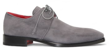 Emilio Franco Gabriele Grey Genuine Suede Derby Shoes