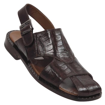 Mauri "Marina" 1575 Sport Rust Genuine Baby Crocodile Skin Sandals