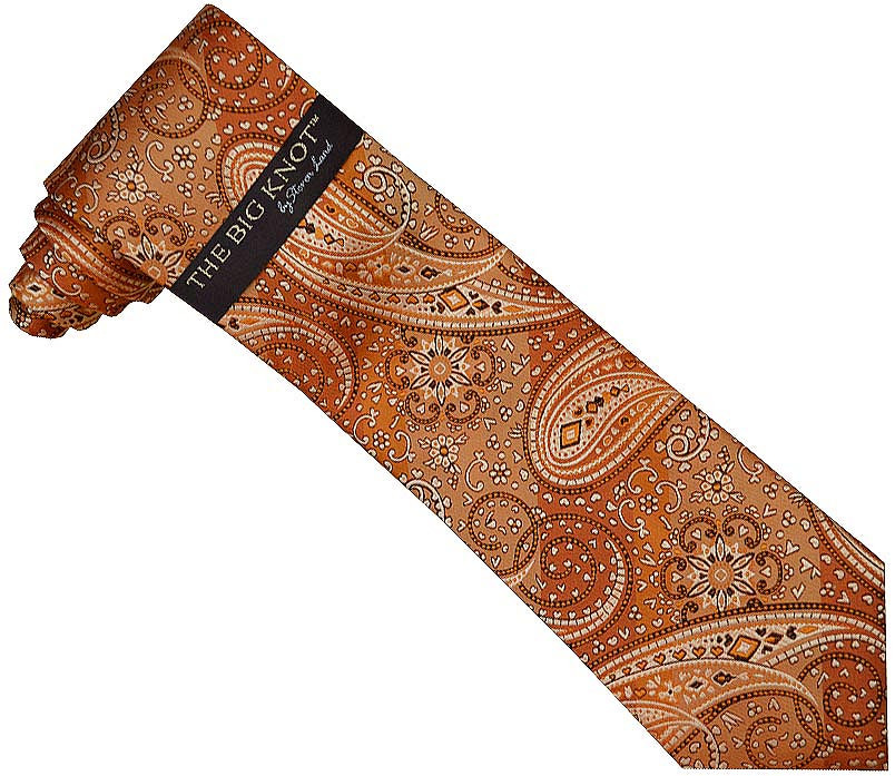 Steven Land Collection SL092 Big Knot Paisley 100% Silk Necktie and ...