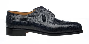 Ferrini Navy Genuine Alligator Belly Dress Shoes F3520NB