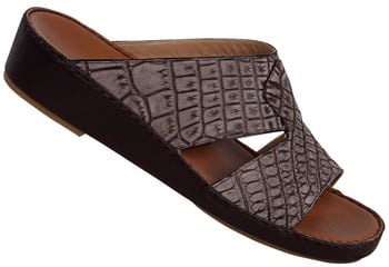 Mauri 1567 Tabac Genuine Alligator / Nubuk Platform Sandals