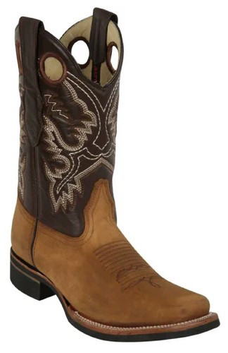 Los Altos Tan Grasso W/ Crazy Sole Rodeo  Boots 8136231