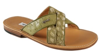 Mauri 1681/2 Green Apple Genuine Pony / Ostrich Sandals.