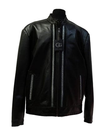 G-Gator Black Genuine Lambskin / Stingray Racing Jacket 2104.