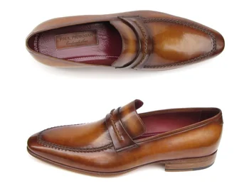 Paul Parkman 068 Brown Genuine Leather Loafer Shoes