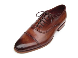 Paul Parkman 077 Brown Genuine Leather Captoe Oxford Shoes