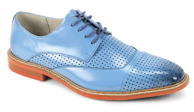 navy blue dress for baby girl *ULTIMATE* Men’s Baby Blue and White Metal Tip EXOTIC Dress Shoes FREE  SHIPPING