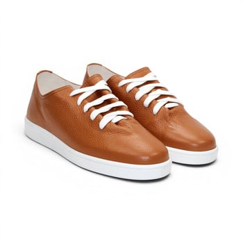 Duca Di Matiste Max Camel Dollaro Leather Rubber Sole Sneaker-Inspired Casual Shoes