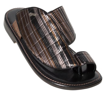 Mauri 1951/5 Bronzo Genuine Woven R370m / Ostrich Laminated Sandals