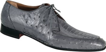 Mauri  "Club" 1000 Grey Ostrich/Ostrich Leg Shoes