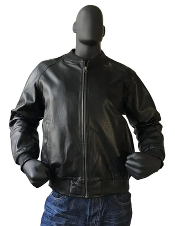 G-Gator Black Genuine Lambskin Varsity Baseball Bomber Jacket 1051.