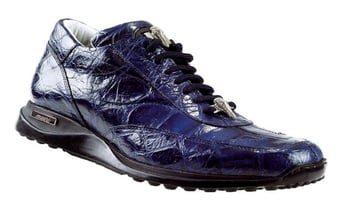 Mauri Indigo Genuine Alligator Sneakers.