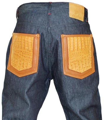 G-Gator Genuine Hornback Alligator Jeans 0922/3