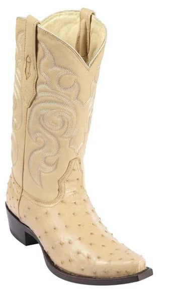 Los Altos Oryx Genuine Ostrich Snip Toe Cowboy Boots 940311