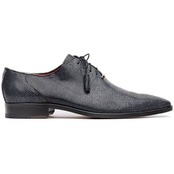 Marco Di Milano "Criss" Black Fully Wrapped Genuine Stingray Dress Shoes