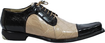 Mauri "Believer" 44151 Chocolate / Beige Genuine All-Over Alligator Shoes