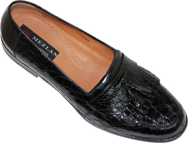 Mezlan 1129 Genuine Crocodile Dress Shoes – Size 12M – Black Mezlan Oxfords Dress Shoes for Men for sale | eBay main image 4