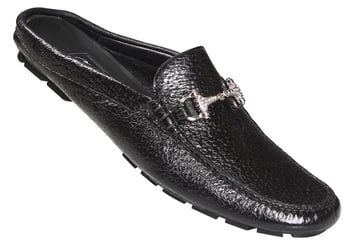 Mauri  "3171" Black Genuine Pecary Half Dress Casual Shoes