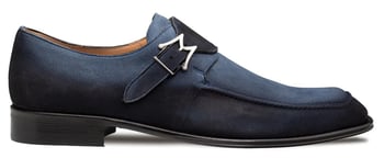 Mezlan Diesel Royal Genuine Suede Monk Strap Shoes 21745 Handmade in Spain