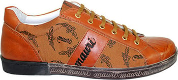 Mauri 8873 Cognac  Alligator / Mauri Fabric Sneakers