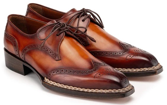 Paul Parkman Brown Genuine Norwegian Welted Wingtip Derby Shoes 8506-B