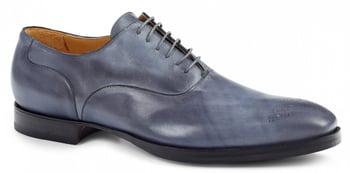 Mauri "Marcello" 1086 Light Grey Genuine Calfskin Hand Painted Shoes.