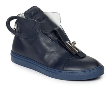 Mauri "Toledo" 6115 Wonder Blue Genuine Nappa Leather Shoes