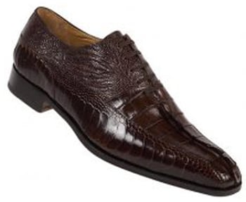 Mauri 4027 Rust Hornback / Ostrich Leg Shoes