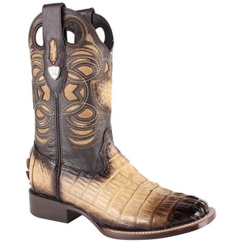 Wild West Oryx Genuine Wild West Caiman Tail Cowboy Boots 28240111