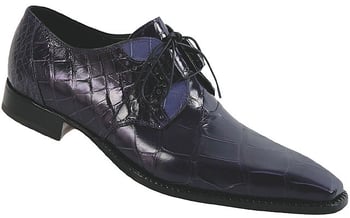 Mauri "Savoy" 4374 Purple Aubergine / Blueberry Genuine All-Over Alligator Shoes