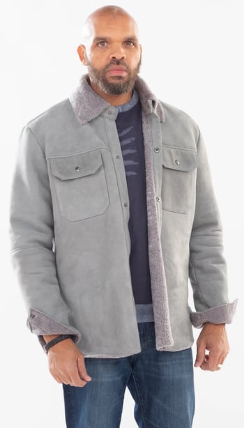 G-Gator Grey Genuine Sheepskin Shirt 715.