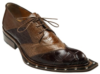 Mauri "Garda" 44255 Land / Cork Genuine Alligator / Ostrich Leg Shoes