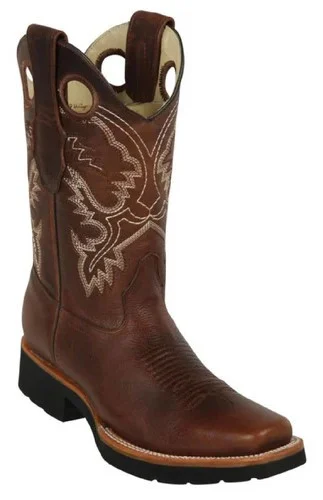 Los Altos Walnut Grasso W/ Rage Sole Rodeo  Boots 813E9940