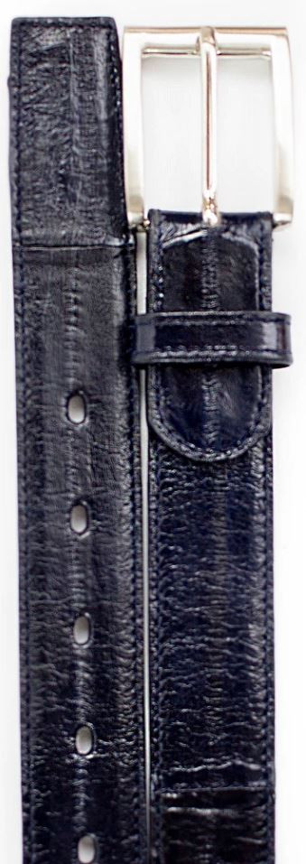 Belvedere 2002 Navy All-Over Genuine Eel Belt.