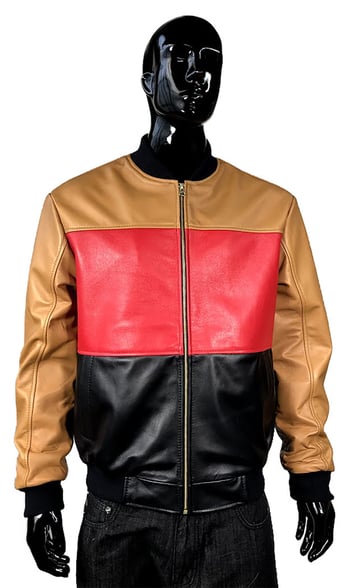 G-Gator Multi-Color Genuine Leather Bomber Aviator Jacket 3420.