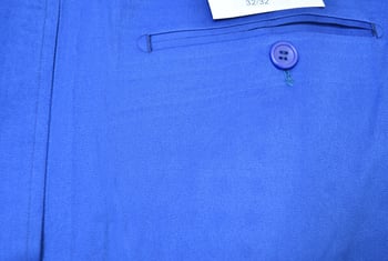 Pronti Royal Blue Single Pleated Classic Fit Slacks P6048