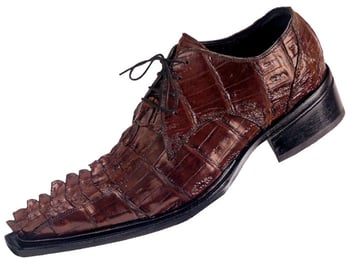 Mauri "Free Thinking" 42635 Burgundy Genuine Hornback Crocodile / Genuine Crocodile Shoes